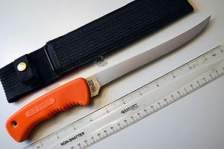 SCHRADE Orange Pro Fillet Filet Fisherman Old Timer Knives Knife 