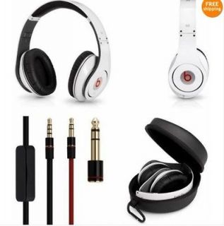 Monster Beats by Dr Dre Studio White Over the Head Headphones