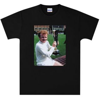 Leeds United Legend Billy Bremner T Shirt New Black or White