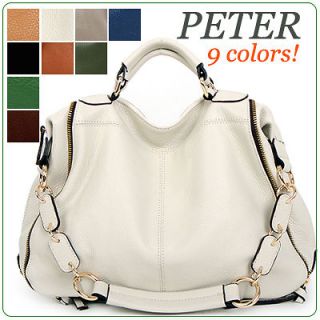 NWT Genuine leather PETER handbag satchel shoulder bag