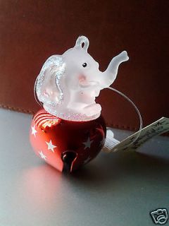   PATRIOTIC AND CHRISTMAS JINGLE BUDDIES BELL RED REPUBLICAN ELEPHANT