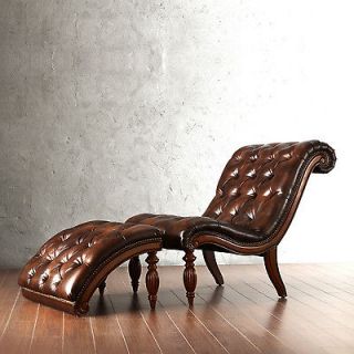 leather chair ottoman in Chairs