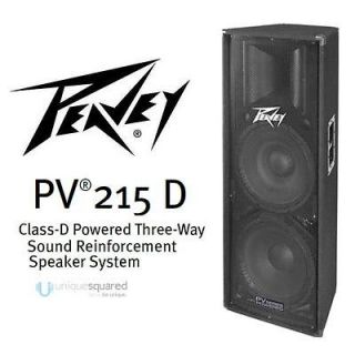   PV215D 800 Watt Powered Dual 15 PA Speaker w/ Class D Amp (Single