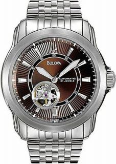 New Bulova Mens Automatic Mechanical Exhibition Watch 96A101