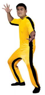 Bruce Lee Game Of Death Yellow Jumpsuit Costume Adult *New*