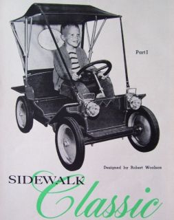 ORIGINAL How to Build Sidewalk Classic Roadster Touring Car Go Kart 