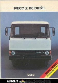 1981 Iveco Z100 Deutz F5L912 Diesel Truck US Brochure