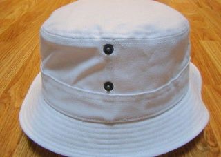 Kangol Headwear Mens Canvas LaHinch Bucket Hat Color White