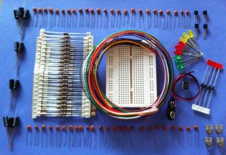 Quality Electronic Components Starter Kit (inc. protoboard 
