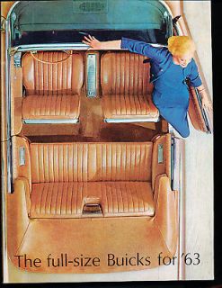 1963 Buick Electra Wildcat LeSabre Sales Brochure Book