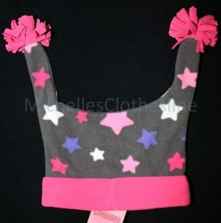 Gymboree SUPER STAR Girls Gray/Pink Fleece Jester Hat 3 4 Years 3T 4T 