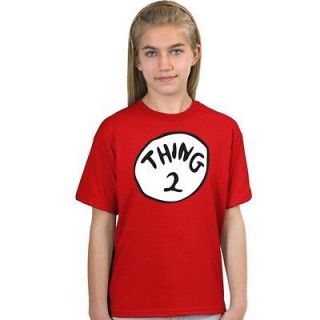 THING 2 DR. SEUSS book TEE T SHIRT TWO YOUTH SIZES XS L