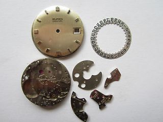 Lot of gents watch movement parts for Buren caliber 1321