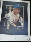 Carl Hubbell Baseball Signed Limited Edition Lithograph (PSA Auth)