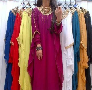 Dress 5 ~ New Abaya Maxi Dubai Kaftan Caftan Jalabiya Beautiful 