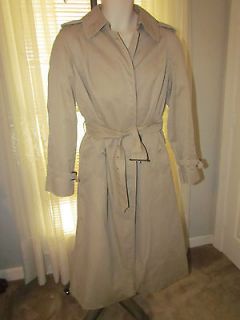 Ladies Burberry Ladies Mac Trench Coat With Wool / Camel Liner US size 