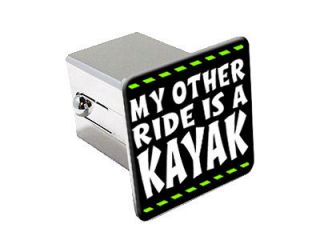 My Other Ride Is A Kayak 2 Chrome Tow Trailer Hitch Cover Plug Insert