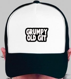 GRUMPY OLD GIT, FUNNY SLOGAN TRUCKER CAP/HAT