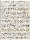   War General Green B Raum Autograph 1873 Letter Cairo & Vincennes RR