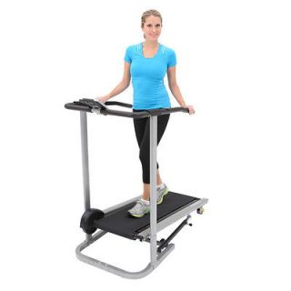 Exerpeutic Manual Safety Handle Pulse Treadmill   Cardio Workout Gym 