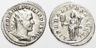 244   249 AD. Silver Antoninianus. Rome Mint.V.rare #20