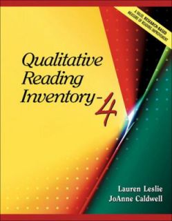 Qualitative Reading Inventory 4 by JoAnne Schudt Caldwell and Lauren 