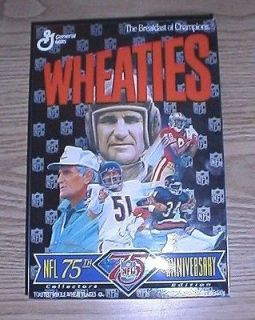 NFL Wheaties Empty Cereal Box 75th Anniversary Collectors Edition