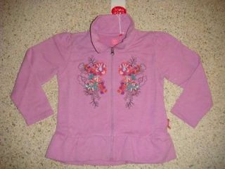 NWT Cakewalk VINTAGE CIRCUS Lilac Floral Embroidered Zippy Jacket 116 