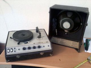 Vintage Califone Model 1925 Turntable Record Player w/ Extra Speaker