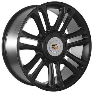 22 inch Cadillac Escalade platinum edition matte black wheels rims 