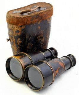   & Sohn 5x50 Binoculars Sold By Callaghan & Co, Cased Military