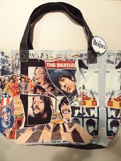 NWT Loungeflys Limited Edition The Beatles Canvas Tote Bag