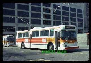 Original Slide, San Francisco Muni Trolley Bus #5300, in 1981