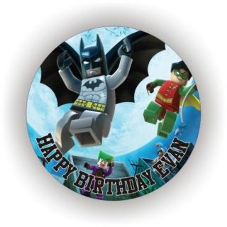 BATMAN VIDEO GAME EDIBLE ICING BIRTHDAY CAKE TOPPERS