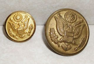   Military Eagle Waterbury & Scovill MFG CO Buttons Large and Small