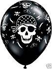 25 Pirate Latex Helium Quality Print Balloons Party 11