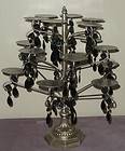   Treasures Silver with Black Crystal 18 Cupcake Candelabra Stand Holder