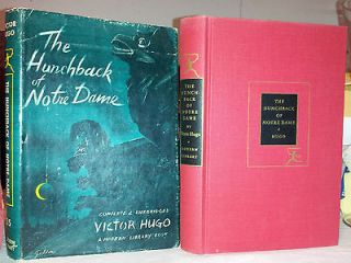 THE HUNCHBACK of NOTRE DAME Victor Hugo Modern Library Hardcover/HC/DJ