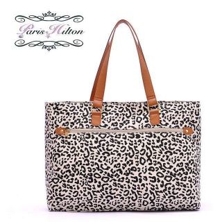 Paris Hilton Leopard Print Tote Handbag Bag   Brand New