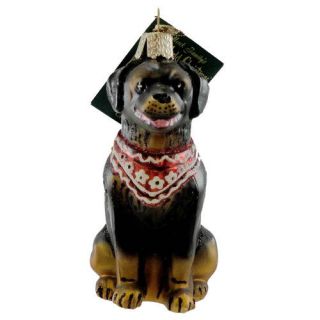 Old World Christmas ROTTWEILER 12191 Ornament Dog Pet Friend New