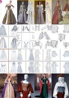 New McCalls Misses Historical Costume Sewing Pattern