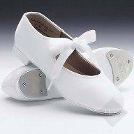 CAPEZIO 625 BEGINNER WHITE TAP DANCE SHOES CHILD AND ADULT SIZES