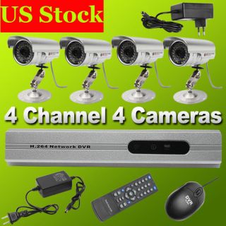   CHANNELS CCTV DVR Home Security System 420TVL 4 Sony Color Cameras Kit