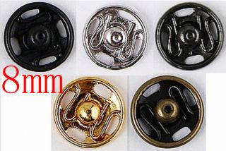 36sets Metal Snap Press Button Sewing on 8mm J0707