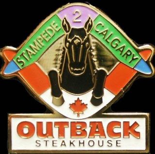 A6102 Outback Steakhouse hat lapel pin   Stampede 2 Calgary