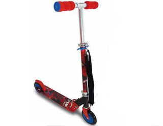 THE AMAZING SPIDER MAN 2 Wheel Scooter with Shoulder Carry Strap 