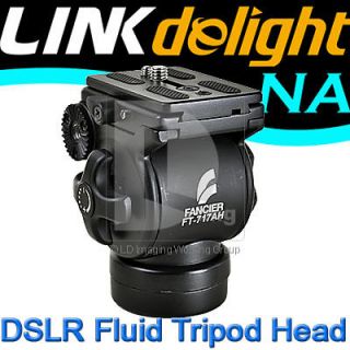   WEIFENG FT 717AH Video DSLR Camcorder Fluid Tripod Head Drag + Handle