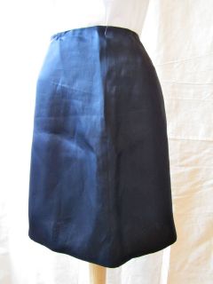 CALVIN KLEIN Collection BNWTS Classic Navy Knee Length Skirt 100% 