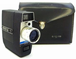 Vintage Argus Model 802 Super 8 Movie Camera with Case in Good Working 