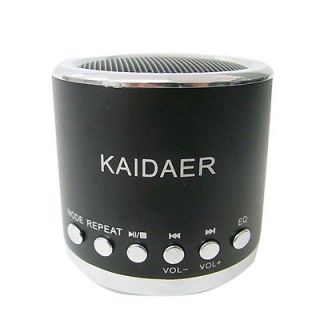 Mini Speaker TF cardUSB Player KAIDAER Stereo Heavy Bass Black 